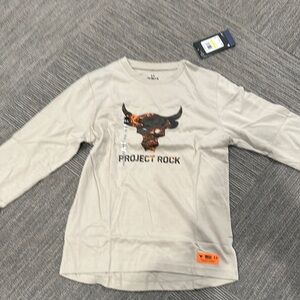 Under Armour Project Rock Beige Long Sleeve Shirt